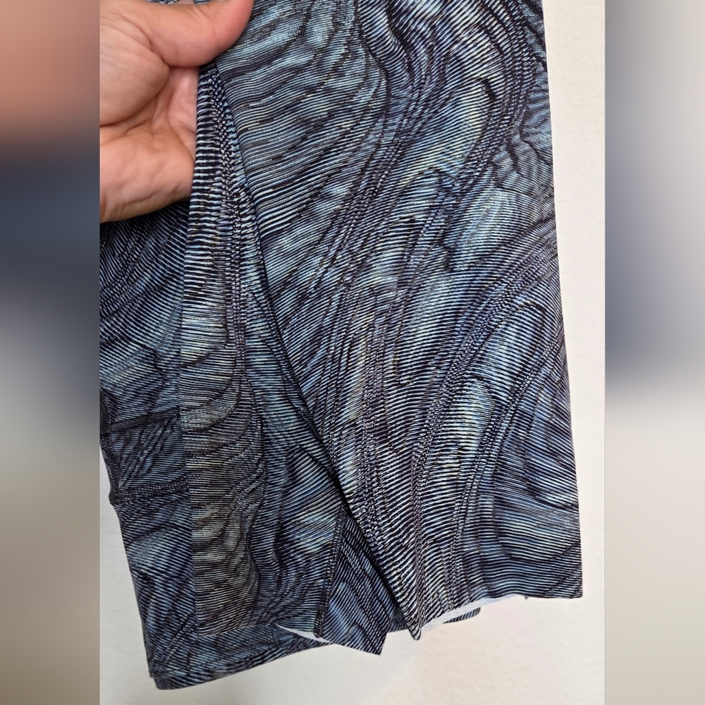 Lululemon Fast & Free High-Rise Leggings Dimensional Icing Blue Multi Pattern- 8 - Picture 15 of 16